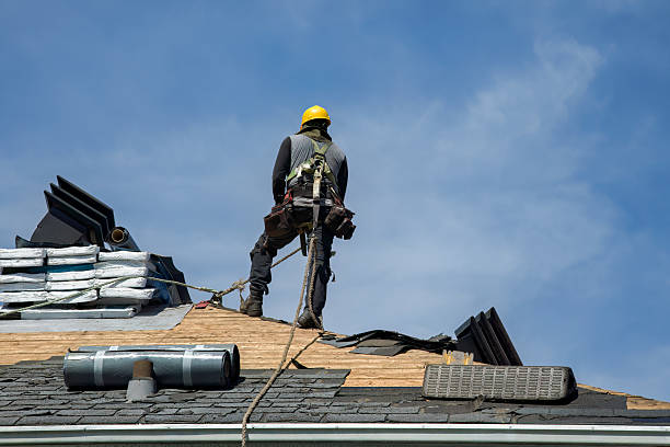 Professional Roof Replacement technician working in Windfall, IN
